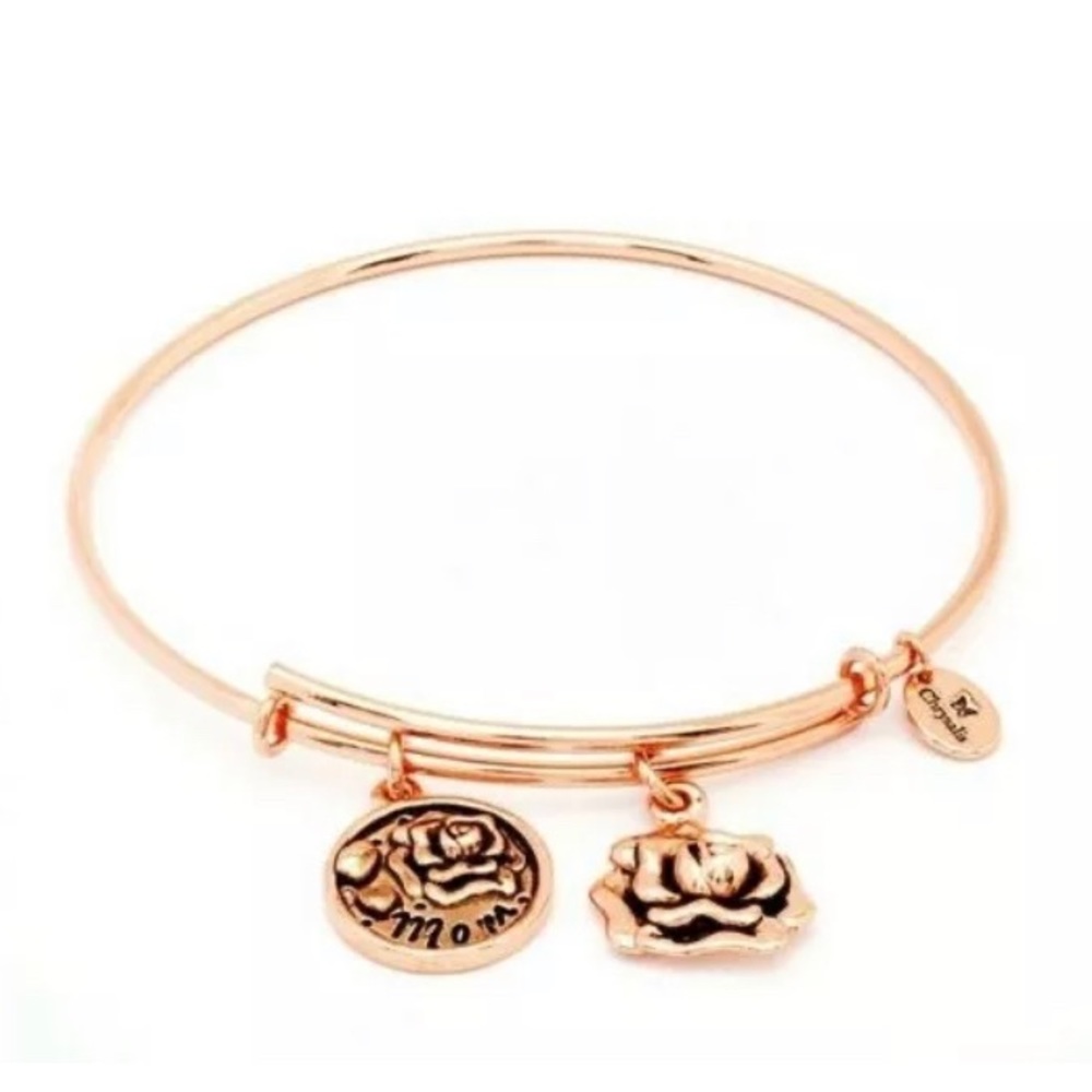 Chrysalis Mom Rose Gold Plated Bangle Bracelet